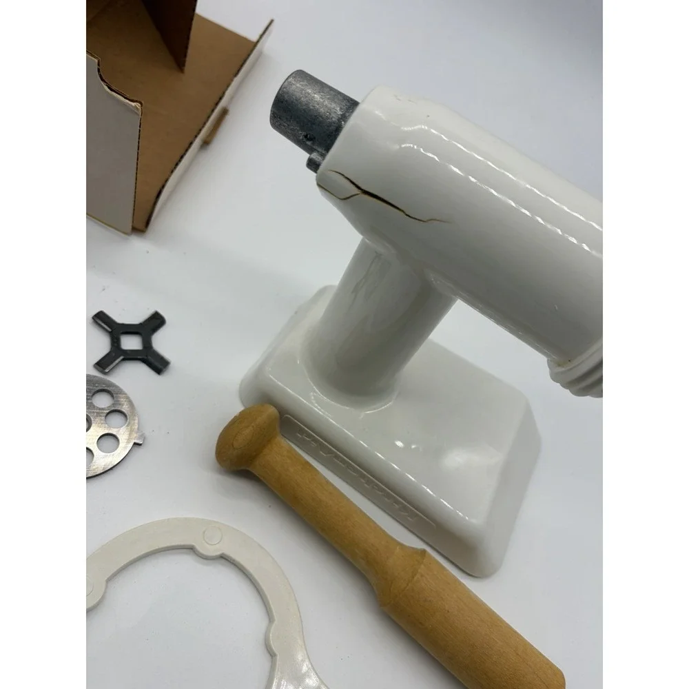 Vintage Kitchen Aid Stand Mixer Hobart Food‎ Grinder Attachment Model FG-A